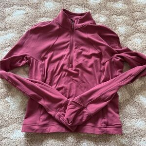 Lululemon rulu cropped half zip